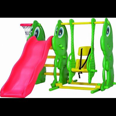 Горка с качелями Lerado «Лягушонок»