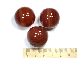 Шар Сердолик в Ассортименте, Ботсвана (24-25 мм, 21 г) №20178