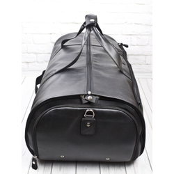 Кожаный портплед / дорожная сумка Milano black 
(арт. 4035-91)