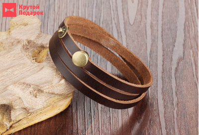 Мужской браслет из натуральной кожи «Graciosa»