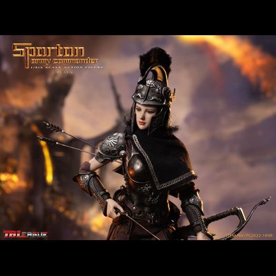 Спартанка-командир в черном - КОЛЛЕКЦИОННАЯ ФИГУРКА 1/6 scale Spartan Army Commander Black (PL2022-189B) - TBLeague