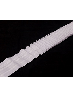 Тесьма шторная, 60 мм органза шахматная бабочка 50 м