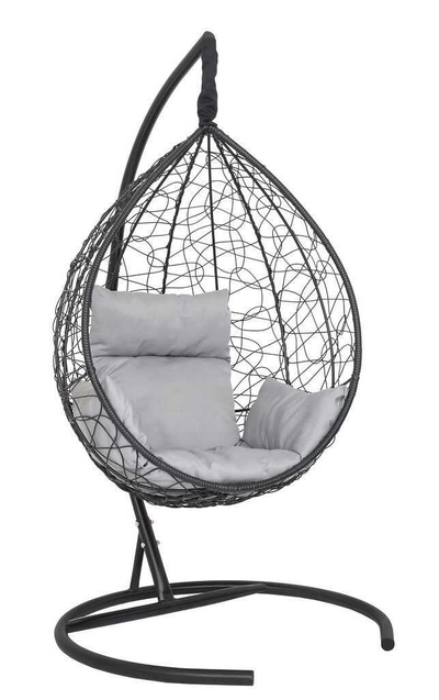 Подвесное кресло-кокон ЛАУРА SEVILLA горячий шоколад + каркас