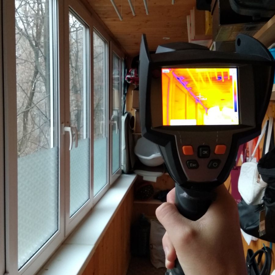 Тепловизионное обследование балкона
