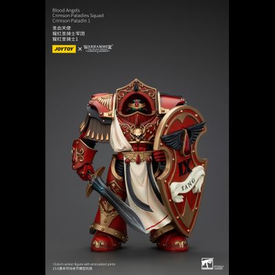 Алый паладин Кровавых Ангелов (Warhammer Horus Heresy) - КОЛЛЕКЦИОННАЯ ФИГУРКА 1/18 Blood Angels Crimson Paladin 1 (JT00317) - JOYTOY
