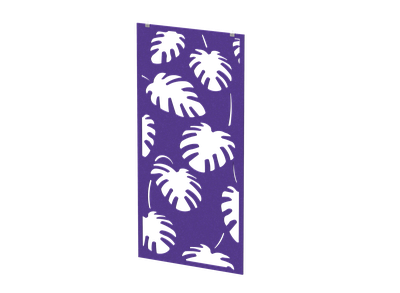 Акустическая подвесная перегородка с декором "Пальмы" (фурнитура в комплекте)