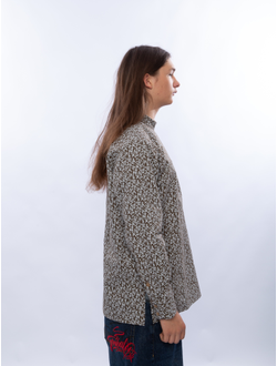 Косоворотка современная из крапивы Богатырская лён