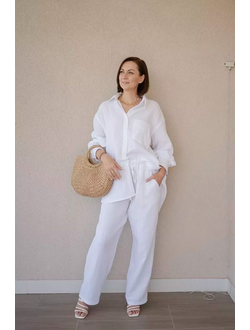 Рубашка оверсайз (белый)