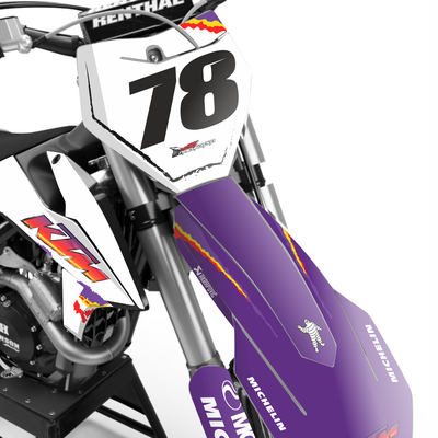 Наклейки на мотоцикл KTM 125-450 SX, SXF 2019-2022, EXC 2020-2023/GR8 #5881-2