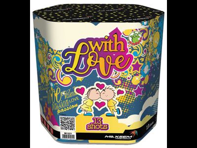 Батарея салютов WITH LOVE M1221 (BS13-001) MAXSEM | Neva-Salut.com