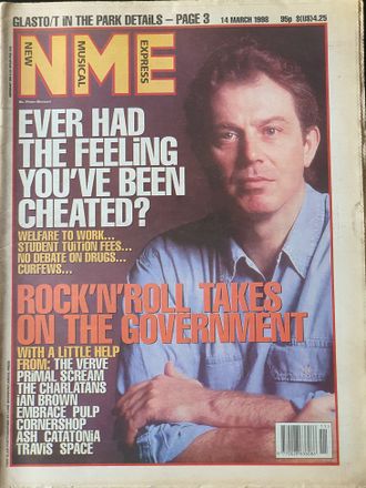 NME Magazine 14 March 1998 Tony Blair Cover Иностранные музыкальные журналы, Intpressshop