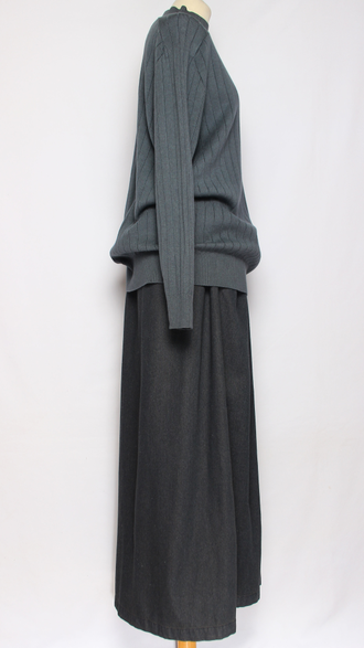 Джемпер "ШИРОКАЯ  РЕЗИНКА С ДЛИННЫМ РУКАВОМ " винный, графит, малахит, бежевый, шоколад, черный  р.50-54