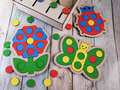 Сортер-пазл "Полянка"