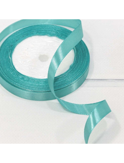 Лента атласная 12мм (200, голубая), 22,9м