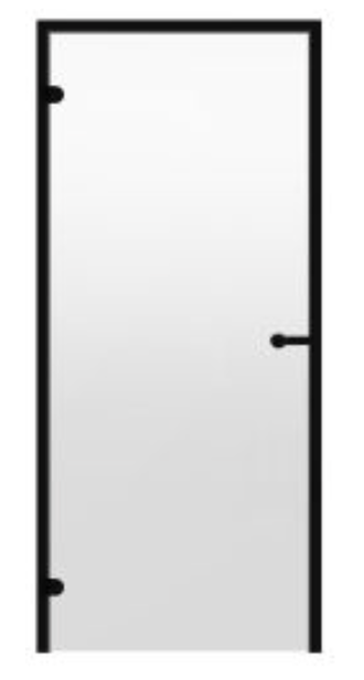 HARVIA Двери стеклянные 9/21 Black Line коробка алюминий, стекло прозрачное купить в Симферополе