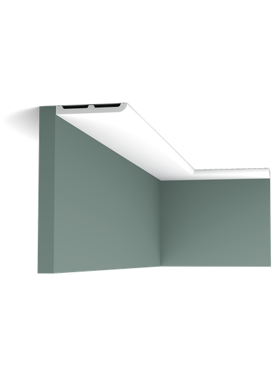 Плинтус ORAC Decor SX184, дюрополимерный, влагостойкий, ударопрочный, под покраску, длина 2 метра