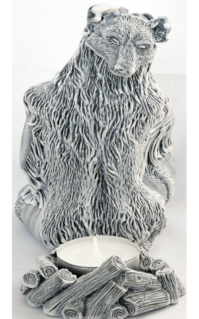 Сувенир с подсвечником  ШАМАН У КОСТРА ПОЕТ.ОПТ