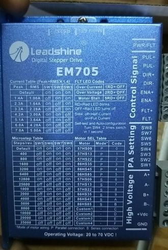 Драйвер шагового двигателя  EM705 Leadshine