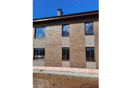 окна с декоративной раскладкой (шпроссе) золото 8 мм, крестовая