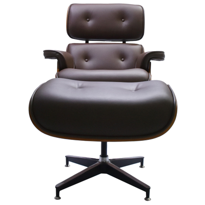 EAMES LOUNGE CHAIR и оттоманка EAMES LOUNGE CHAIR коричневые