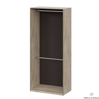 Этна шкаф Ш 57*100 Дуб эндгрей/Софт грей с зеркалами