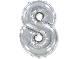 Фольгированная цифра-Серебряная