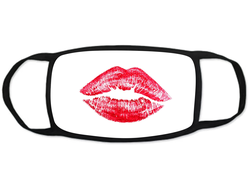 Тканевая защитная маска на лицо поцелуй №2