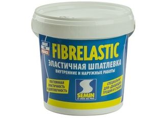 Fibrelastic 1,5кг Постоянно эластичная шпатлевка для дышащих стыков и трещин