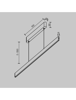 Подвесной светильник Ephoria, P109PL-36W2.7-6K-B