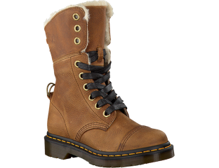 DR. MARTENS AIMILITA FUR LINED TAN GRIZZLY