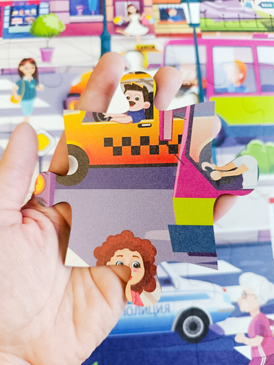 Пазл "Транспорт в городе"