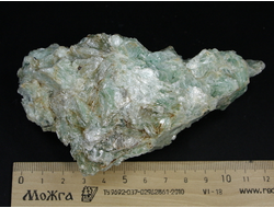 Тальк зеленый (благородный) необработанный, Урал, Шабры (123*55*62 мм, 393 г) №20570