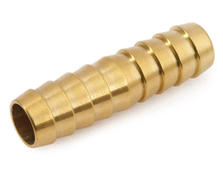Соединитель латунь 6мм для рез шланга[4892]