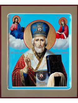 Николай Чудотворец, Святитель. Рукописная икона.