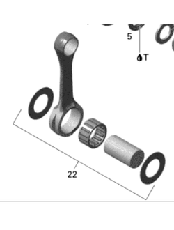Шатунная сборка оригинальная BRP 420892563 для BRP LYNX/Ski-Doo