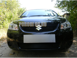 Защита радиатора Suzuki SX4 hb 2009-2014 рестайлинг black