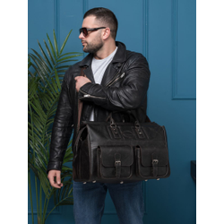 Кожаный саквояж Fabriano brown (арт. 4008-04)