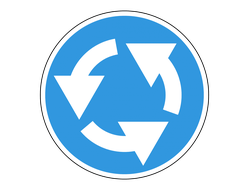 Знак дорожный 4.3 Круговое движение