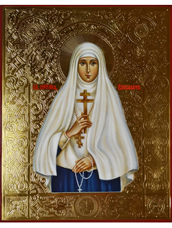Елисавета (Елизавета) Алапаевская, Святая великомученица, великая княгиня. Рукописная икона.