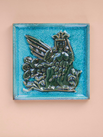 Изразцовая плитка "Славянские тени" // 16,5*16,5