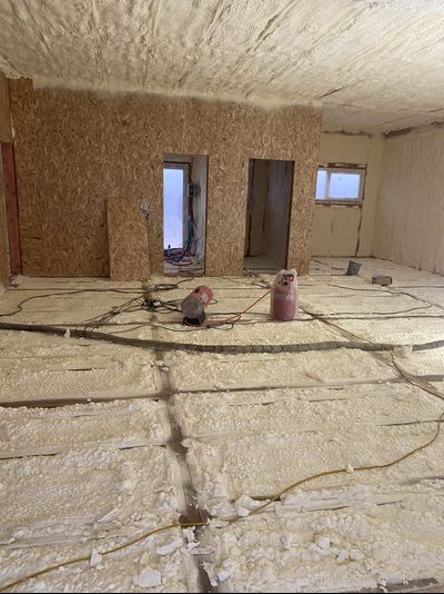 Утепление пола и подпола пенополиуретаном