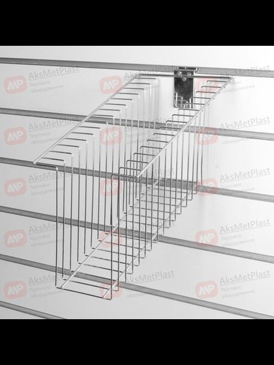 6108 Накопитель-подставка для экономпанелей, под 15 упаковок колготок или чулков, хром