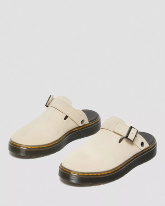 Dr Martens Carlson Suede Mules бежевые
