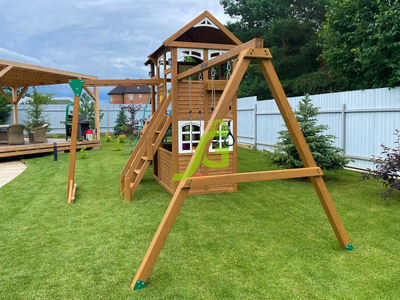 Детская площадка IgraGrad Клубный домик 2 с рукоходом Luxe