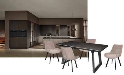 NESTOR черный/керамика CARBON 160(+45)x90