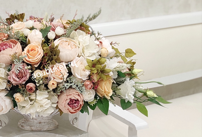 Композиция из искусственных цветов - Капучино № УНС033 - Купить на  АОАБУКЕТ