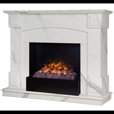 Электрокамин Carolina Marble WT с очагом 3D Cassette 630