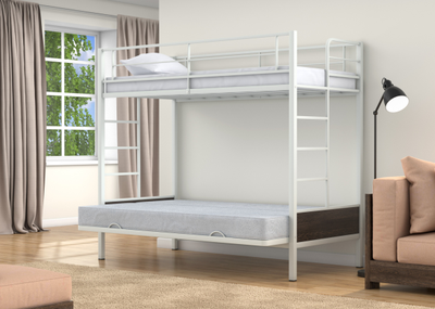 Двухъярусная кровать-диван Дакар 1 Белый (вставки венге) фото 3