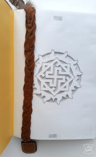 ежедневник ручной работы, славянский оберег, кожаный ежедневник, софтбук, кожаный блокнот купить