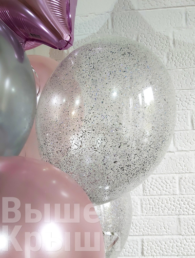 Прозрачный шар с конфетти в сете для женщин